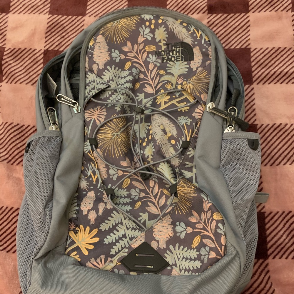 Super cute floral north face jester backpack